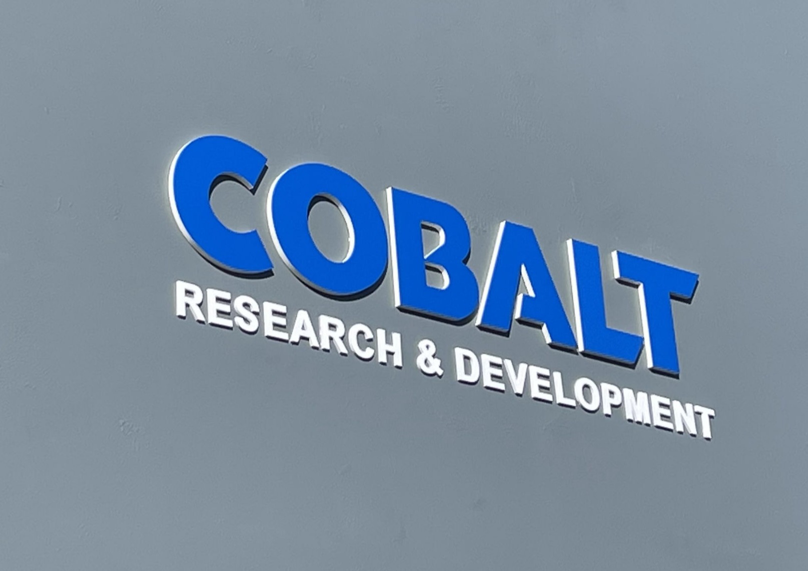 COBALT Research and Development facility signage